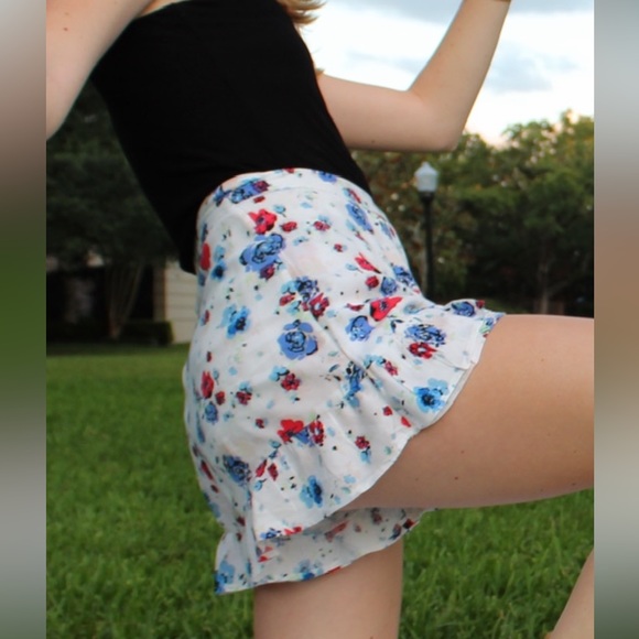 Free People Floral Wrap Skort - Picture 2 of 5